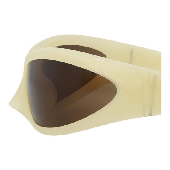 Balenciaga Unisex Shield/Wrap Yellow Yellow Brown Fashion Designer Eyewear - Picture 4 of 4